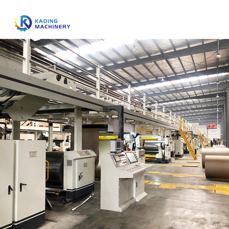 Πλήρης αυτόματη Corrugation γραμμή με τη διπλά μηχανή Facer και Slitter το σκόρερ
