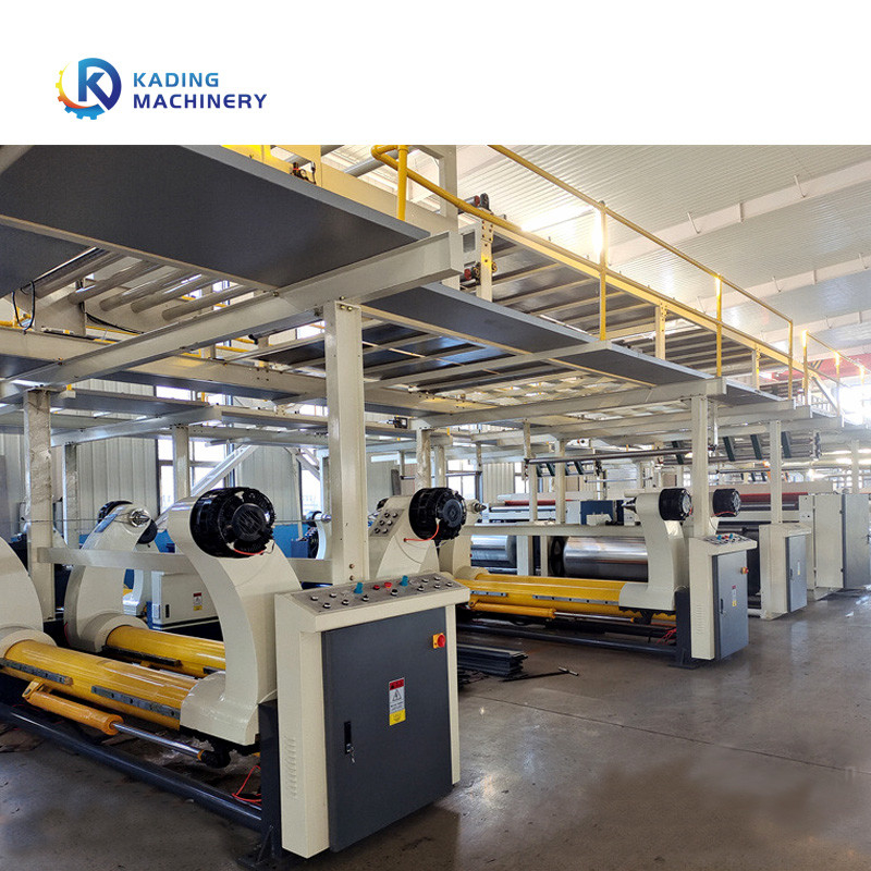 5 Corrugation πτυχών κιβώτιο χαρτοκιβωτίων γραμμών που κάνει ζαρωμένα τα μηχανή φύλλα εγγράφου