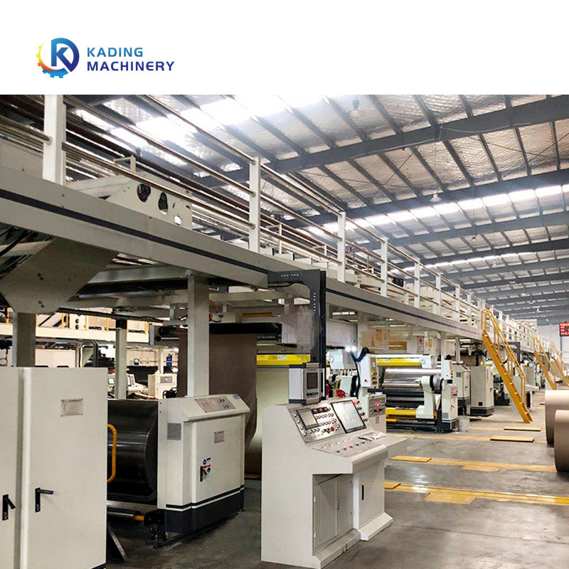 Αυτόματη Corrugation γραμμή για σε κυματοειδές πανό με την υδραυλική στάση ρόλων εξελίκτρων