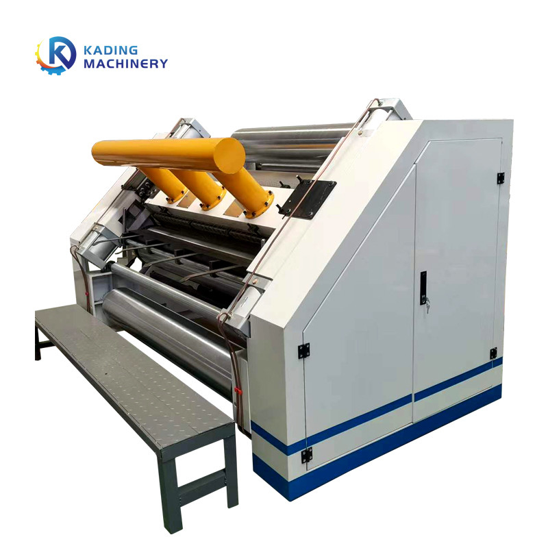 Πετρελαίου ενιαία Facer Corrugation θέρμανσης μηχανή για 3/5 ζαρωμένο πτυχή έγγραφο 150m/Min